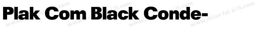 Plak Com Black Conde字体转换